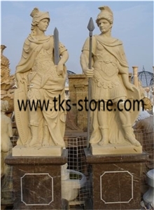 China Brown Granite Soldier,Roman Soldier Sculpure, Brown Granite Sculpture,Statues,Human Sculptures,Western Statues