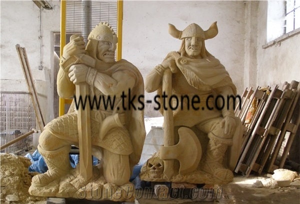 China Brown Granite Soldier,Roman Soldier Sculpure, Brown Granite Sculpture,Statues,Human Sculptures,Western Statues