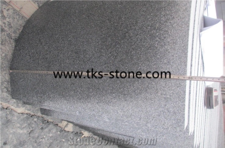 China G654 Black Granite Column,Padang Dark,Sesame Black,China Impala,Impala Black