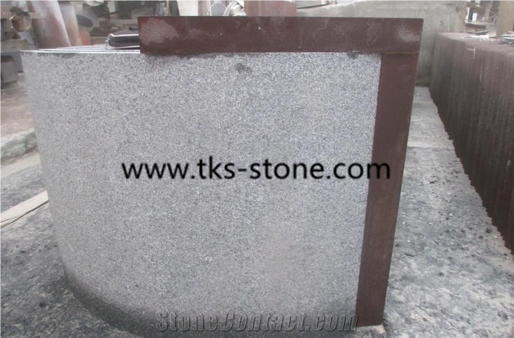 China G654 Black Granite Column,Padang Dark,Sesame Black,China Impala,Impala Black