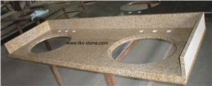 China G682 Yellow Granite Countetops,Rusty Yellow,Giallo Rusty,Yellow Rust Granite,Desert Gold,Giallo Fantasia,Sunset Gold Granite Kitchen Countertops