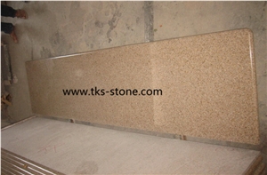 China G682 Yellow Granite Kitchen Countertop, Sunset Gold, Rusty Yellow, Giallo Rusty, Yellow Rust Granite, Desert Gold, Gold Leaf Granite