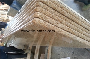 China G682 Yellow Granite Kitchen Countertop, Sunset Gold, Rusty Yellow, Giallo Rusty, Yellow Rust Granite, Desert Gold, Gold Leaf Granite