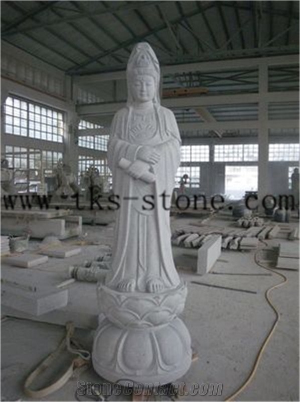 China Green Granite Religious Statues & Sculptures/Gods Sculptures