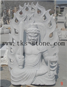 China Green Granite Religious Statues & Sculptures/Gods Sculptures