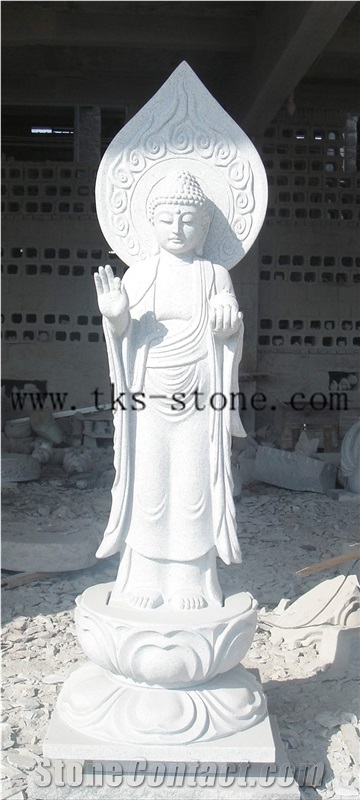 China Grey Granite Buddhism Sculpture/Chongwu Sculpture/Religious Sculptures