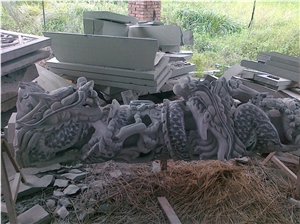 China Grey Granite Column & Pillar / Animal Post/Ancient Architecture