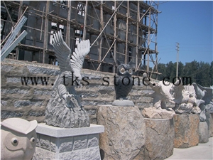 China Grey Granite Lanneret/Tercel/El Pa Sida/ Tiercel Sculpturse/Animal Sculptures