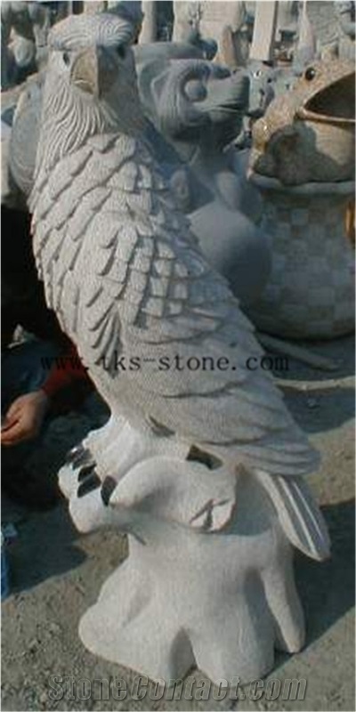 China Grey Granite Pigeon/Tercel/Lanneret, Grey Granite Sculpture & Statue