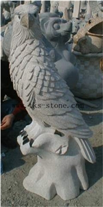 China Grey Granite Pigeon/Tercel/Lanneret, Grey Granite Sculpture & Statue