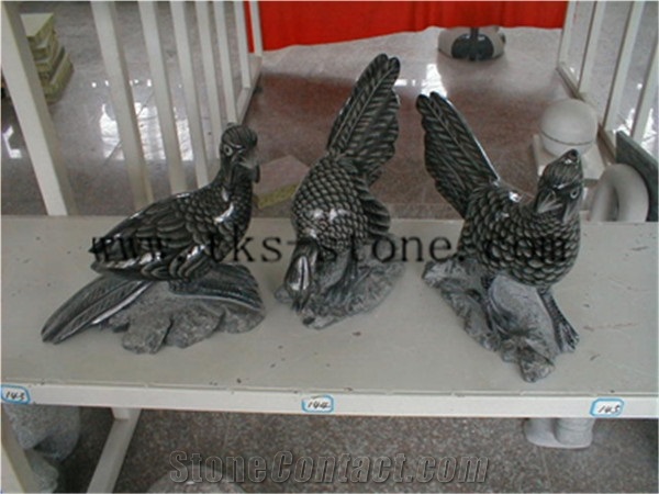 China Grey Granite Pigeon/Tercel/Lanneret, Grey Granite Sculpture & Statue