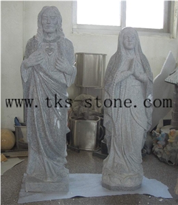 China Grey Granite Sculpture & Statue-Cross/Jesus Sculpture/Statue Of Jesus/Human Sculptures