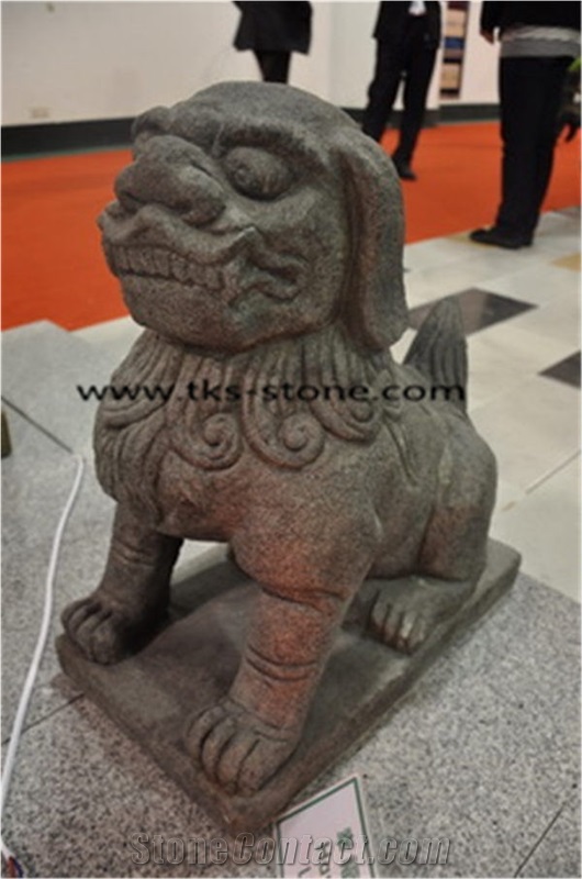 China Grey Granite Sculpture & Statue-Lion Sculpture,Granite Sculpture Lion,Garden Stone Lion Statues,Landscape Sculpture,Handcarved Sculptures,Grey Granite Garden Lion Statue
