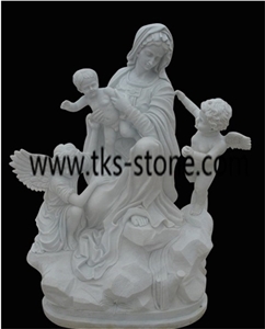 China Grey Granite Sculptures & Statues,Religious Statues,Angel Sculptures