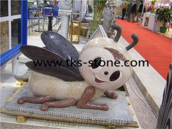 China Multicolor Granite Duck Sculpture & Statutes,Animal Sculptures,Garden Sculptures,Carvings