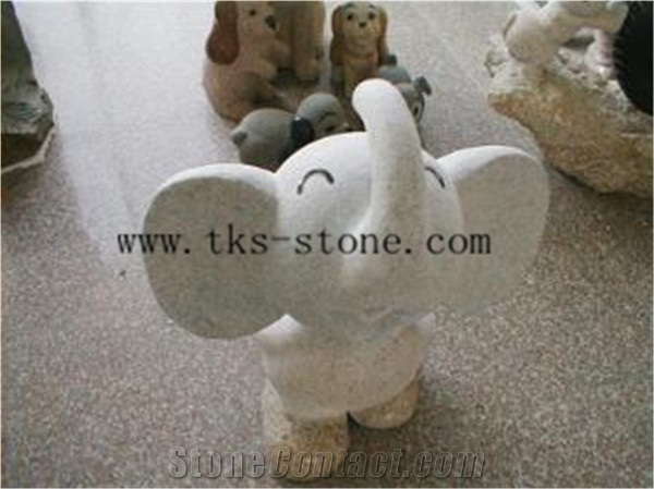 China Red Granite Animal Sculptures/Elephant Maximus/Elephant