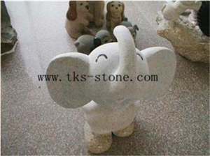 China Red Granite Animal Sculptures/Elephant Maximus/Elephant
