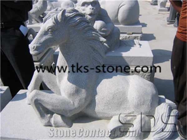 China Red Granite Horse Sculpture,Yellow Granite Sculpture,Animal Sculptures,Statues