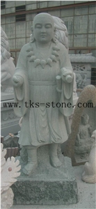 China White Granite Ascetic Person/Shakyamuni/Buddhism Sculpture & Statue/Human Sculptures
