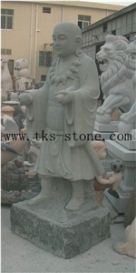 China White Granite Ascetic Person/Shakyamuni/Buddhism Sculpture & Statue/Human Sculptures