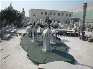 China White Granite Cranes/Crane Carving/Sandhill Crane/Brolga/ Birds/Red-Crowned Crane/Animal White Granite Sculptures