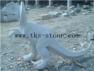 China White Granite Dinosaur/Tyrannosaurus/ Extinction/Zodiac Signs/Animal Sculpture