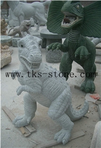 China White Granite Dinosaur/Tyrannosaurus/ Extinction/Zodiac Signs/Animal Sculpture
