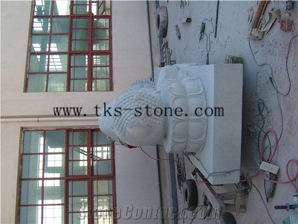 China White Granite Reclining Buddha/Huge Buddha Sculptures/Beita