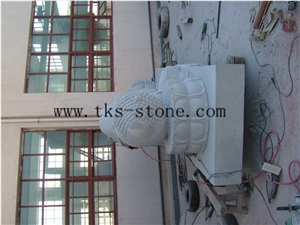 China White Granite Reclining Buddha/Huge Buddha Sculptures/Beita