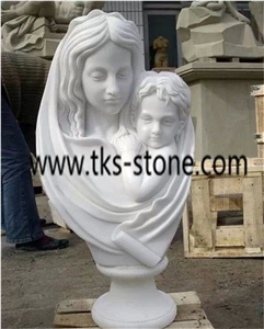 China White Marble Head Statues, Marble Head Status & Sculptures,Cavings,Human Sculptures