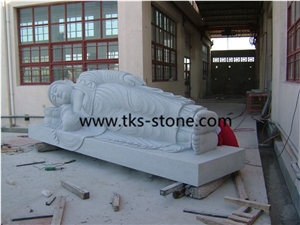 Chins Beige Granite Mermaid Sculpture,Garden Sculptures & Statues