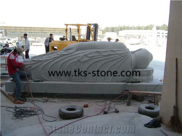 Chins Beige Granite Mermaid Sculpture,Garden Sculptures & Statues