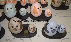 Dog Animanl Sculpture Carving,Lovely Animal Stone Handicrafts,Dog Stone Carving