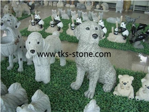 Dog Sculpture, Yellow Granite Sculptures&Statues,Animal Sculptures,Garden Sculptures, Handcarved Sculptures Dog Sculptures&Statues
