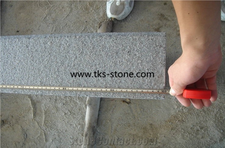 Flamed G654,Padang Dark,Sesame Black,China Impala,China Dark Grey Granite Kerbstone,Curbstone