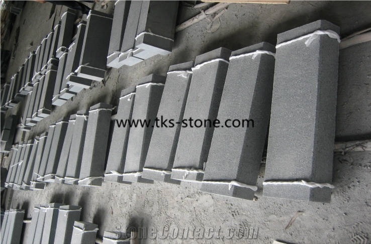 Flamed G654,Padang Dark,Sesame Black,China Impala,China Dark Grey Granite Kerbstone,Curbstone