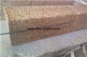 Flamed G682,Rusty Yellow,Sunset Gold,Giallo Yellow,Gold Leaf China,Golden Cristal Granite Kerbstone,Curbstone
