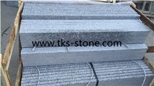 G383 Granite Stairs & Step, Pearl Flower Stairs&Steps,Royal Pearl Granite Steps Risers,China Pink Granite Stairs Risers