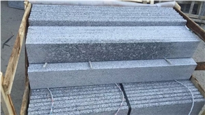 G383 Pearl Flower Polished Granite Stairs&Steps,Pearl Blossom Of Zhaoyuan,Zhaoyuan Zhenzhu Hua Granite