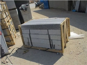 G383 Pearl Flower Polished Granite Stairs&Steps,Pearl Blossom Of Zhaoyuan,Zhaoyuan Zhenzhu Hua Granite