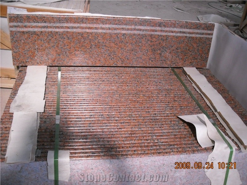 G562,Maple Red,China Red Granite Stair&Steps