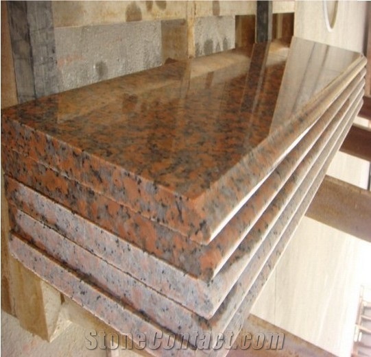 G562,Maple Red,China Red Granite Stair&Steps
