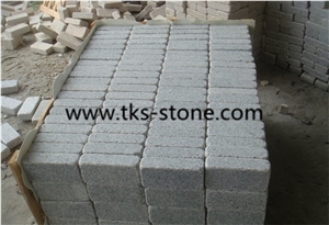 G603 Granite Cobblestone,Silver Grey Tumbled Cobblestone，Padang White Cubestone,Sesame White Cobblestone,Grey Granite Landscaping Stone Cobble Stone