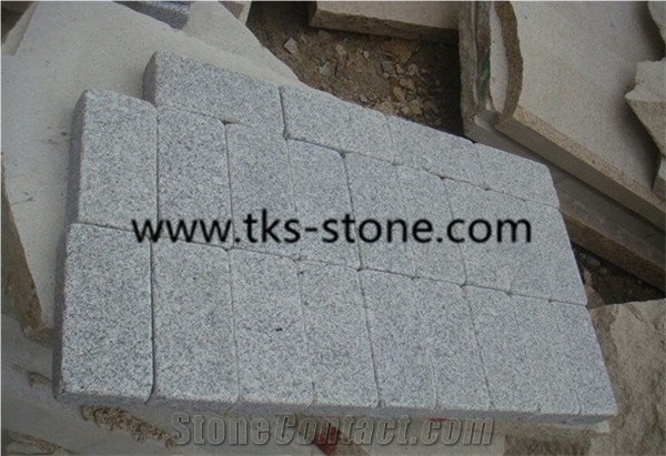 G603 Granite Cobblestone,Silver Grey Tumbled Cobblestone，Padang White Cubestone,Sesame White Cobblestone,Grey Granite Landscaping Stone Cobble Stone