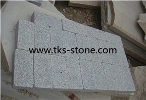 G603 Granite Cobblestone,Silver Grey Tumbled Cobblestone，Padang White Cubestone,Sesame White Cobblestone,Grey Granite Landscaping Stone Cobble Stone
