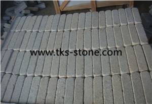 G603 Granite Cobblestone,Silver Grey Tumbled Cobblestone，Padang White Cubestone,Sesame White Cobblestone,Grey Granite Landscaping Stone Cobble Stone