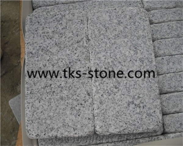 G603 Grey Granite Cobble Stone Tumbled Antique,Tumbled Grey Cobble Stone,Antique Cube Stone