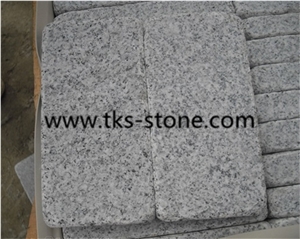 G603 Grey Granite Cobble Stone Tumbled Antique,Tumbled Grey Cobble Stone,Antique Cube Stone