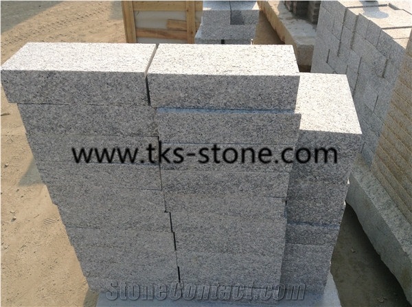 G603 Grey Granite Cubestone Cobble Stone,Top Flamed Other Sides Sawn Cutted Paving Stone,Courtyard Paving Stone