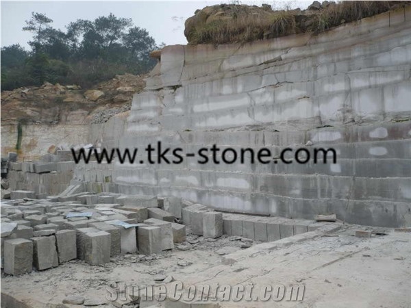 G603 Grey Granite Cubestone Cobble Stone,Top Flamed Other Sides Sawn Cutted Paving Stone,Courtyard Paving Stone